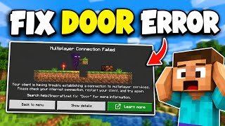 Fix Minecraft Bedrock Error Code: DOOR 