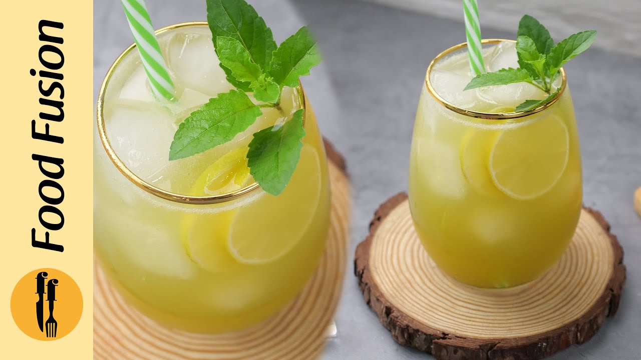 Lemon Basil Green Tea Cooler Recipe By Food Fusion YouTube