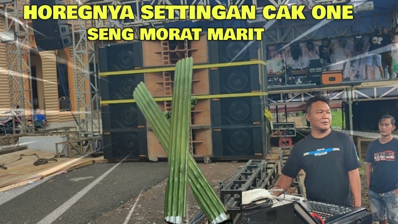 Betapa horegnya setingan cak one, atap seng sampai morat marit