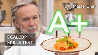 Marcus Tests Professional Chefs Scallop Skills | MasterChef UK