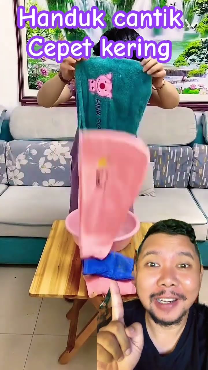 HANDUK CANTIK CWEEK LUCU CEPAT KERING!!?? #goodthing #funny #fashion #beauty #shortsfeed
