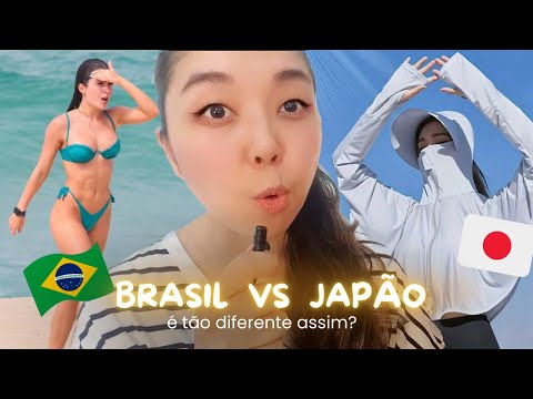 “Going to the beach in Japan is TOTALLY DIFFERENT than in Brazil 😳” 🇯🇵