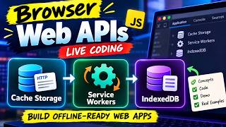 Browser Web APIs Explained! Cache Storage, Service Workers & IndexedDB | JavaScript
