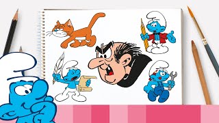 Paano iguhit si Gargamel at ang kanyang mga kaibigan • Ang Mga Smurf screenshot 2