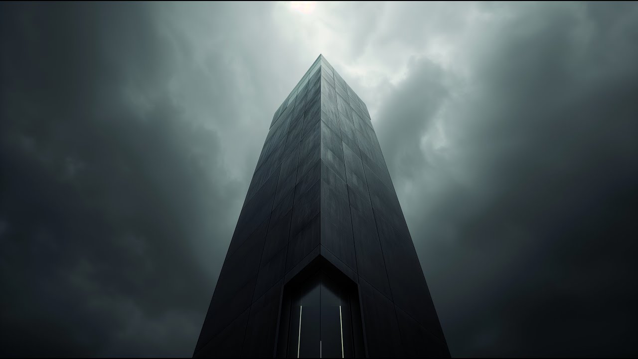 NEON TOWER | Dystopian Deep Ambient Soundscape | Relaxation and Focus | Mysterious Music