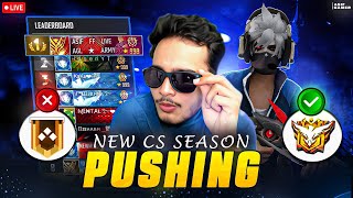 New CS-Ranked Season 🚀  Serious Rank Push 🤯💫 After Long 🕒🔥 #freefire #classylive #nonstop_live #live