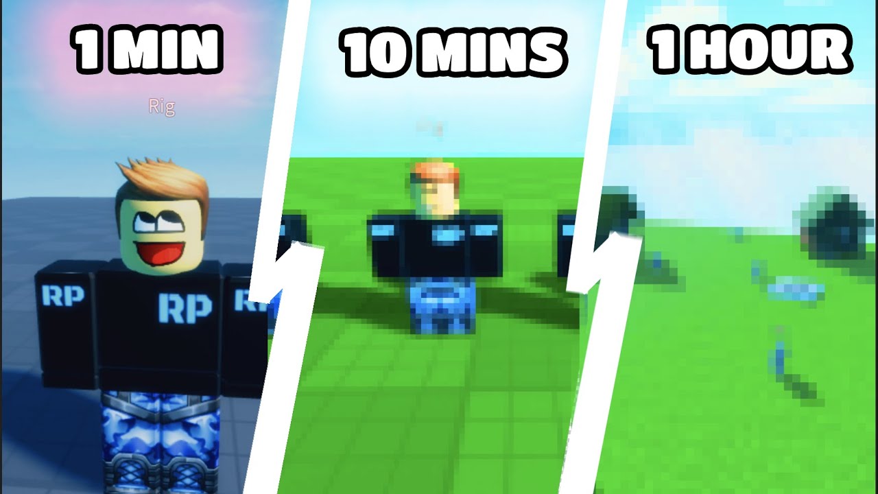 Making an ANIME FIGHTING SIMULATOR in 1 Min vs 10 Min vs 1 Hour ...