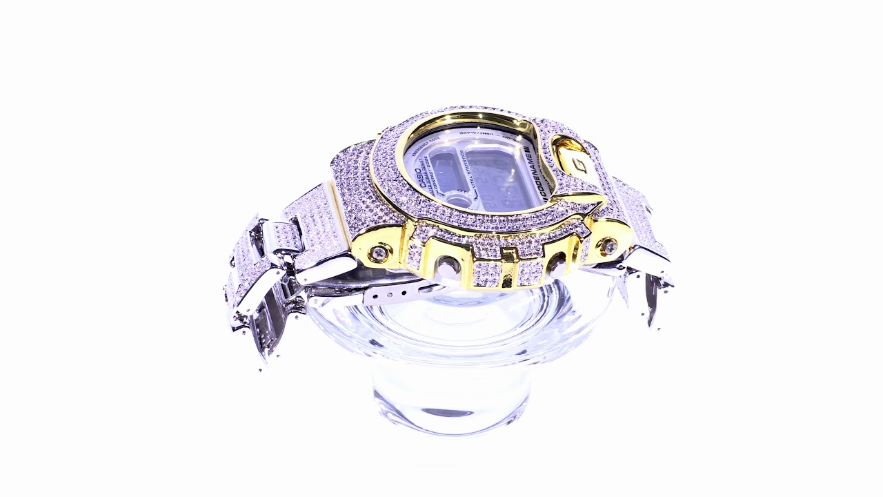 Iced-Out DW-6900用ベゼル CZシルバー Amazon.co.jp: カシオ Gショック DW-6900シリーズ専用 カスタム