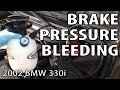 BMW 330i 325i E46 Brake Pressure Bleeding (and Fix for Endless Bubbles)