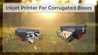 Inkjet Printer For Corrugated Boxes