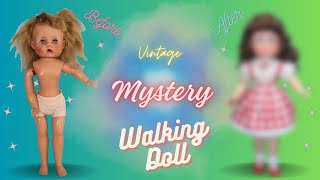She is a Mystery but what a Transformation! Vintage Walking Doll Restoration & Repair #doll #howto