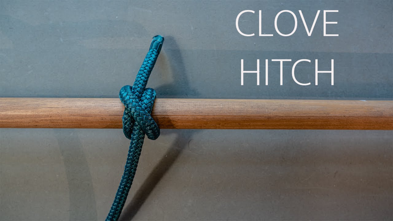 How to tie a CLOVE HITCH Knot Monday YouTube