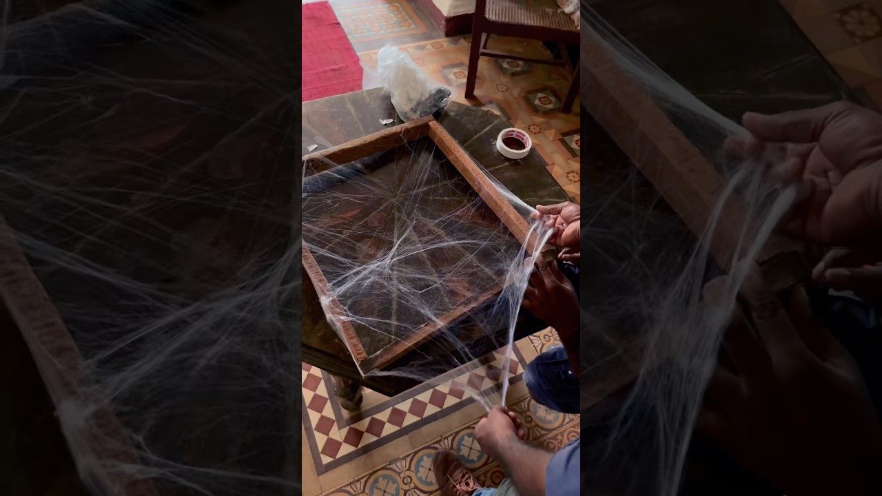 This is how filmmakers create spider webs😱 