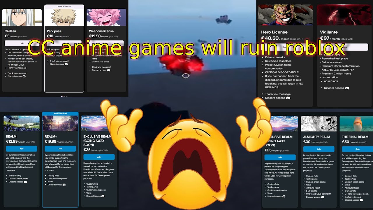 CC Roblox Anime Games Suck - YouTube