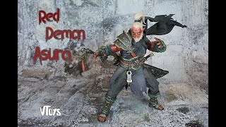 VToys Red Demon Asura 1/12 action figure review - YouTube