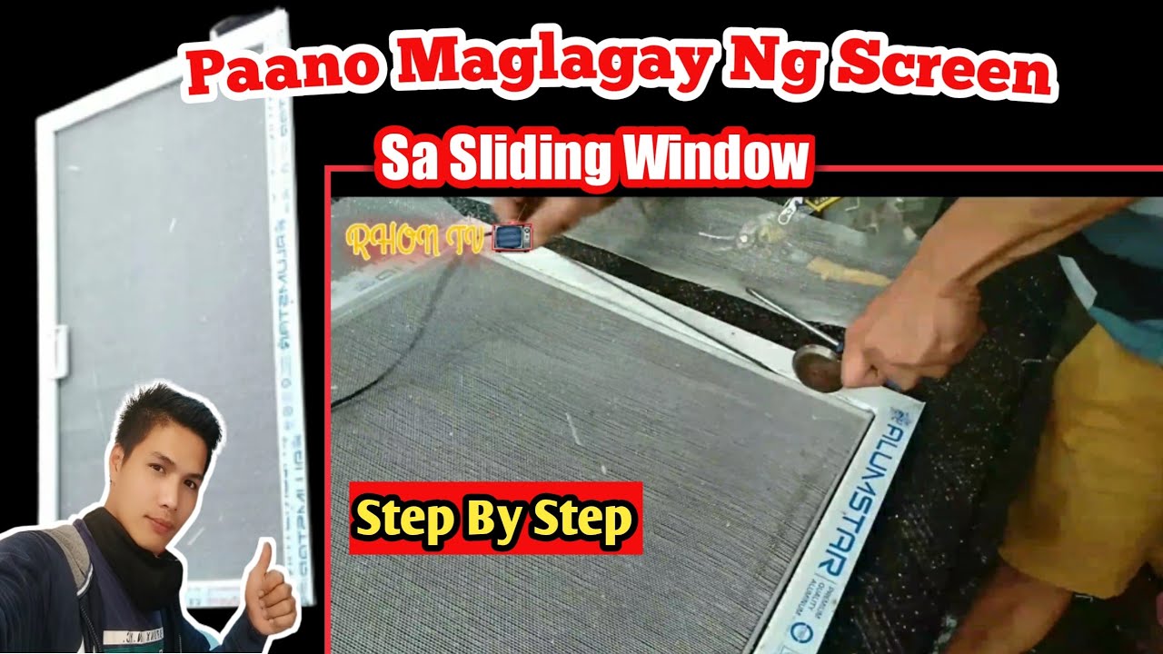 TECHNIQUES How To Install Sliding Screen Window? Step By Step YouTube