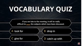 English Vocabulary Quiz | Upper Intermediate Level [ DIFFICULT!!! ]
