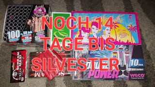 : NOCH 14 TAGE BIS SILVESTER. KLEINES F1, F2 FEUERWERK UNBOXING