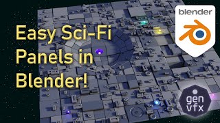 ONE BY ONE:  How to make Sci Fi Ship Panels easily with free Addon for blender