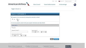 AA.com Online Check-in