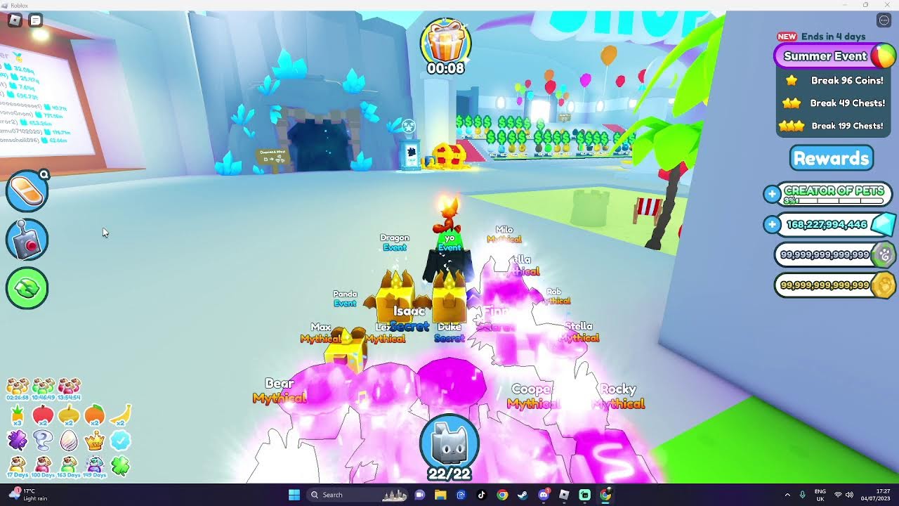 🔴LIVE *NEW* ERROR HARDCORE PET GIVEAWAY | Pet Simulator X MAILBOX GIVEAWAY Live