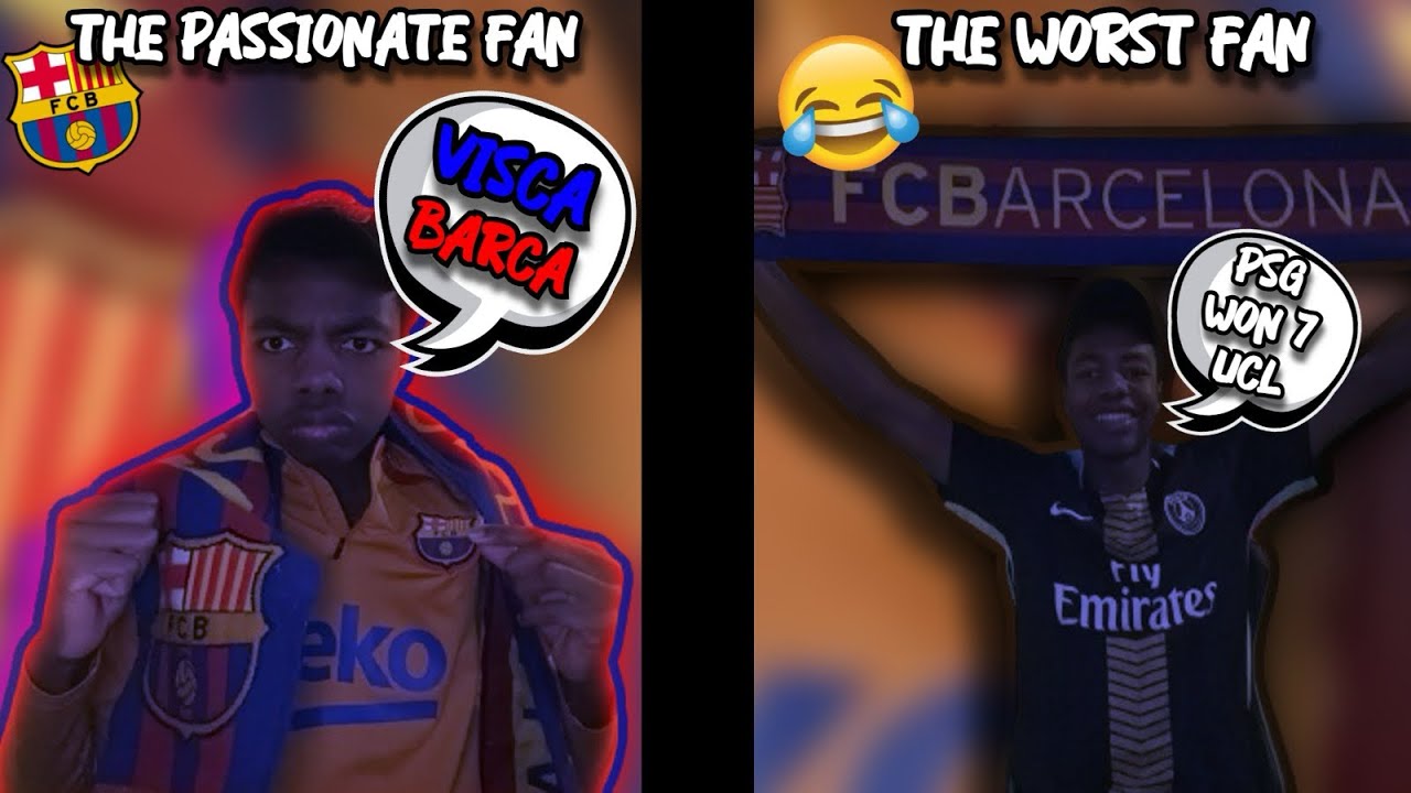 DIFFERENT TYPES OF FOOTBALL FANS