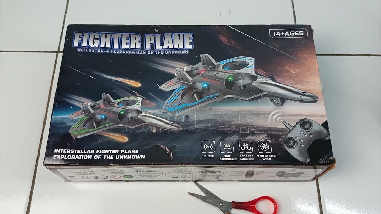 Unboxing rc mini drone plane Asmr