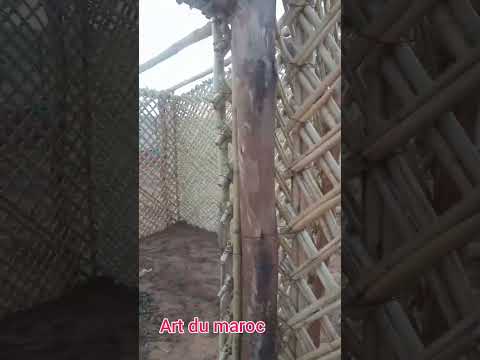 صنع منزل من القصب     