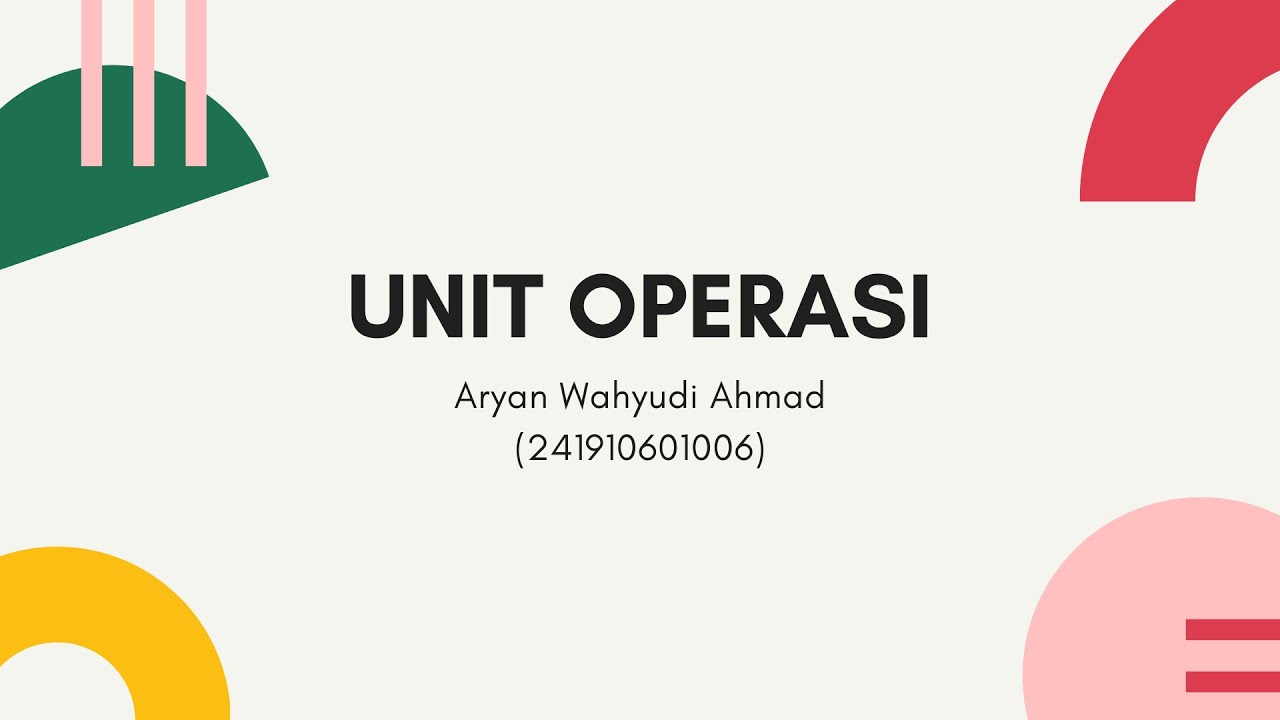 Unit Operasi REMIDIAL UNIT OPERASI : HEADLOSS PADA UNIT SCREENING - YouTube