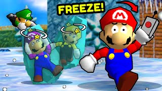 Mario 64 Manhunt, But I Can FREEZE The Hunters