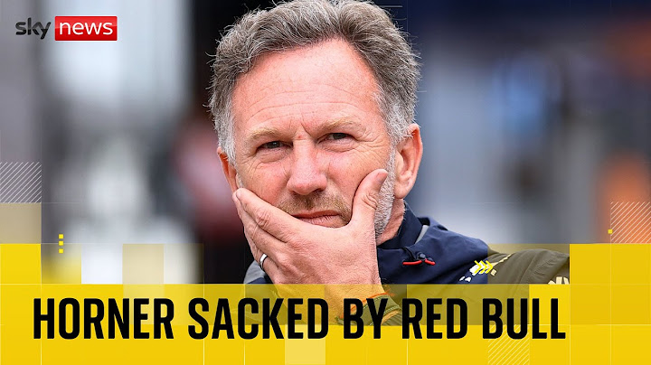 Christian Horner sacked by F1's Red Bull