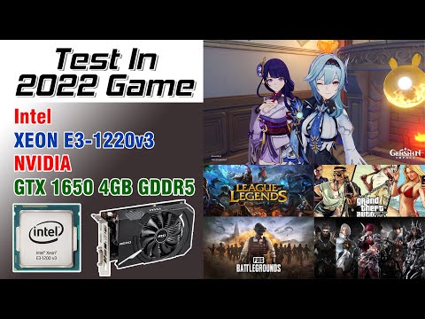 Video E3-1220v3 GTX 1650 | Test in 2022 Game | Genshin... - youtube