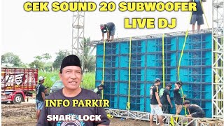 Info Cek Sound 20 Subwoofer  Dj Rico Pillow