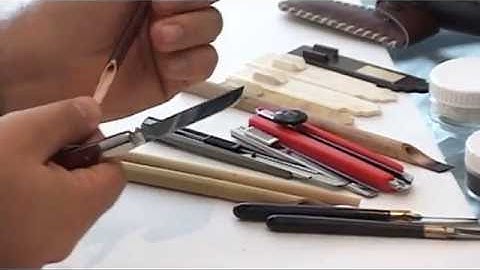 Sharpening Calligraphy Pen