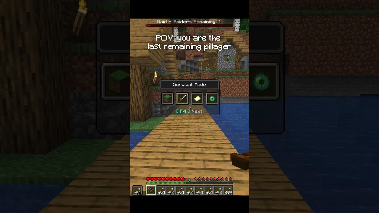 POV: You’re the Last Pillager in a Raid…