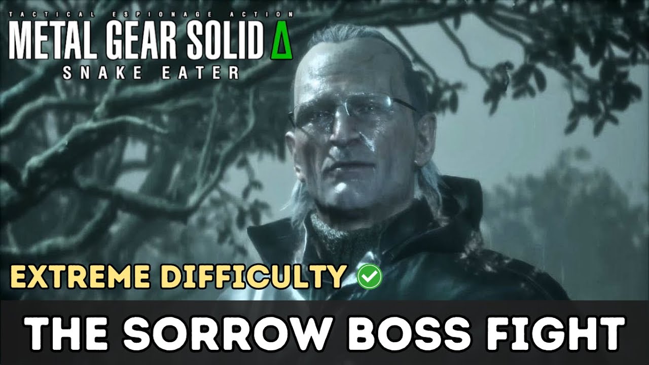 Metal Gear Solid 3 Delta - The Sorrow Boss Fight - Extreme Mode - YouTube