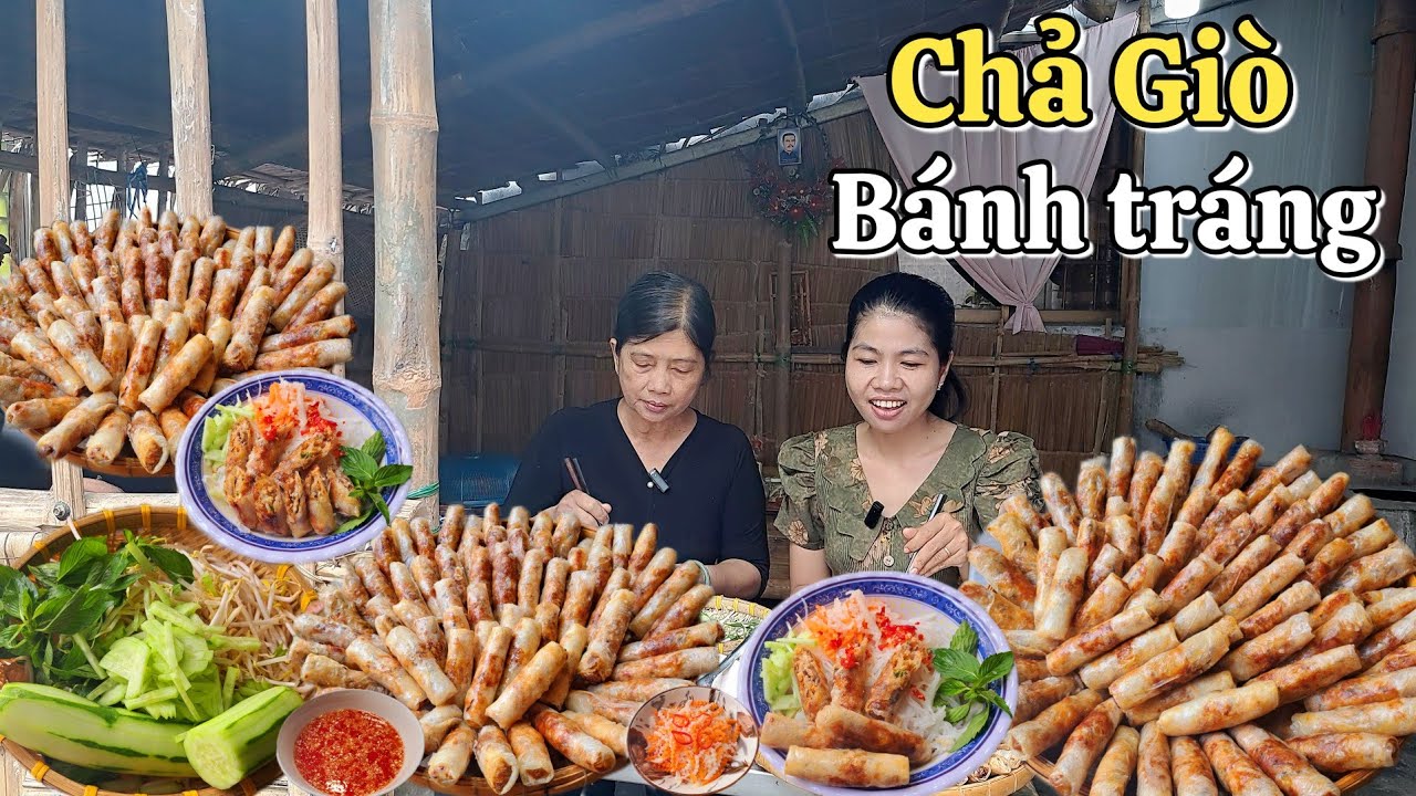 Làm Chả Giò bằng Bánh Tráng rất giòn dễ làm đây là cách gói chả không bị nứt bể