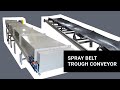 Spray Belt Trough Conveyor - from Royal Conveyor Solutions