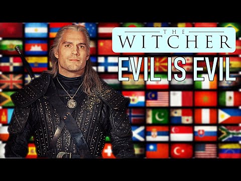 The Witcher. Evil is Evil in 13 languages.Different Languages