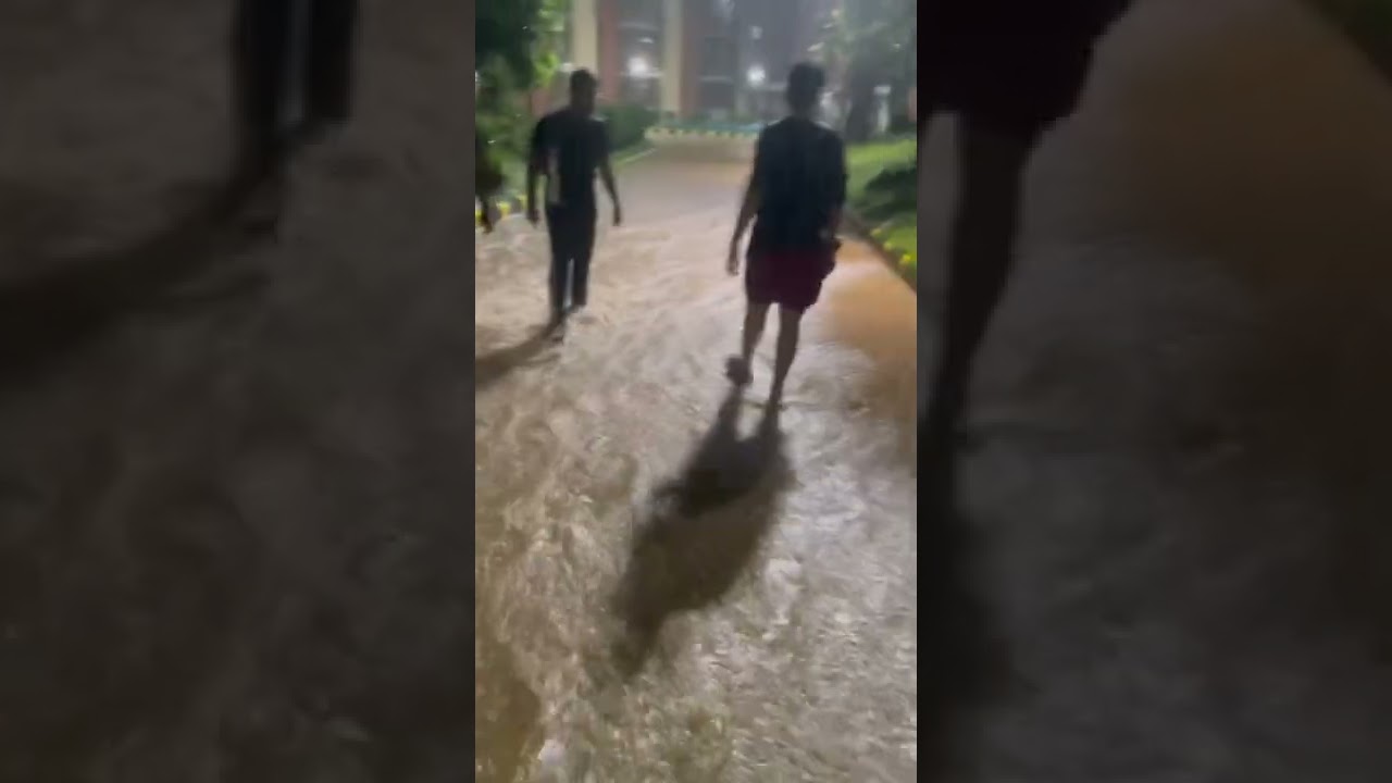 Heavy rain in UPES dehradun | Rain in campus ⛈️.  