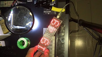 Arduino with 8x8 dot matrix Clock
