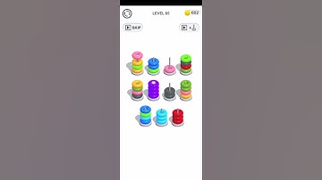 Color Hoop Stack Puzzle Level 65 Walkthrough Solution iOS/Android