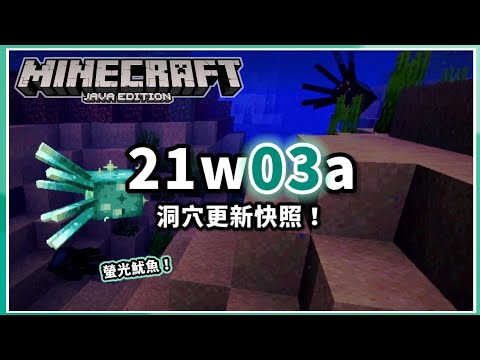 Minecraft | Java版1.17「洞穴更新」快照！  21w03a「閃閃發光」的新內容簡短介紹！