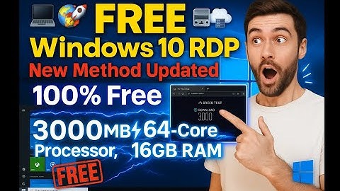 Free RDP 2025 🚀 | 64-Core CPU ⚡ 16GB RAM 💻 3GB/s Internet 🌐 (EnigMano Upgrade)