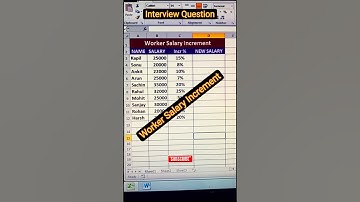 Salary increment trick #exceltips #exceltricks #exceltutorial #excelformula #shortfeed #excel #video
