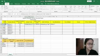 Tutorial Membuat Laporan Travel and Tour di Excel. screenshot 3