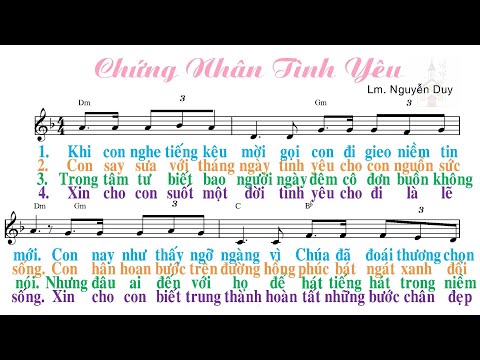 Video Chứng nhân tình yêu - Lm Nguyễn Duy - Nguyễn Hồng Ân - youtube