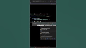Best practice of using CancellationToken in WebApi  #dotnet #webapi #cancellationtoken