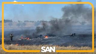 Two soldiers killed as Army Apache helicopter crashes in Texas, sparking a 155-acre grass fire