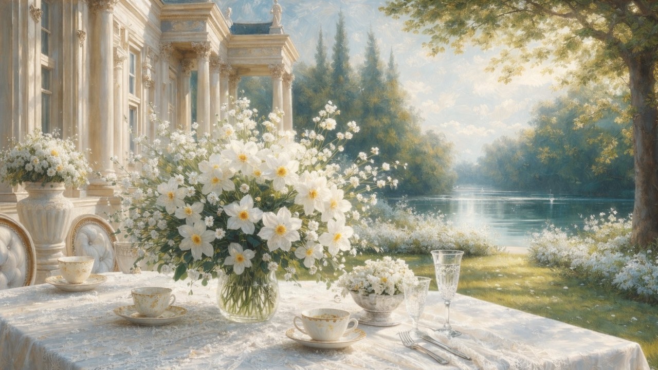 Quiet Easter Garden Lounge | Luxury Spring Morning Ambience | 30 Min